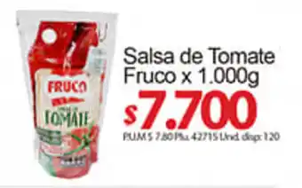 Caribe Supermercados Salsa de Tomate Fruco 1.000g oferta
