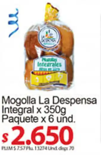 Caribe Supermercados Mogolla La Despensa Integral 6x350g oferta