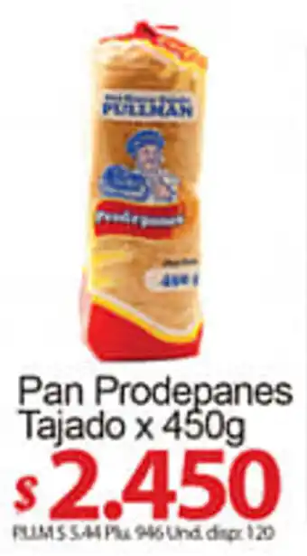 Caribe Supermercados Pan Prodepanes Tajado 450g oferta