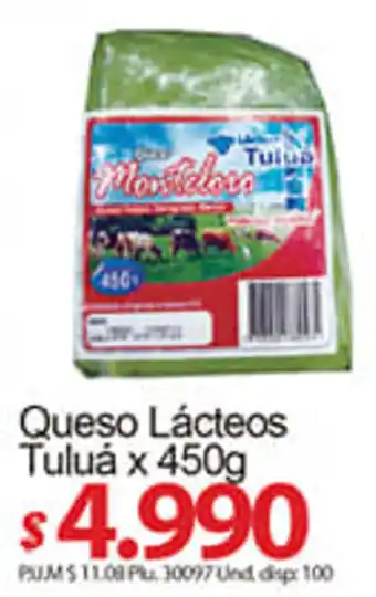 Caribe Supermercados Queso Lácteos Tuluá 450g oferta