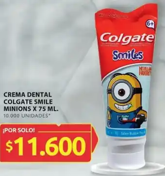 Ara CREMA DENTAL COLGATE SMILE MINIONS X 75ML oferta
