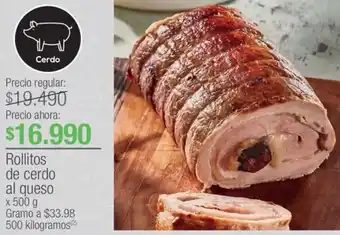 Jumbo Rollitos de cerdo al queso x 500g oferta