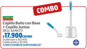 Homecenter Cepillo Baño con Base + Cepillo Juntas oferta