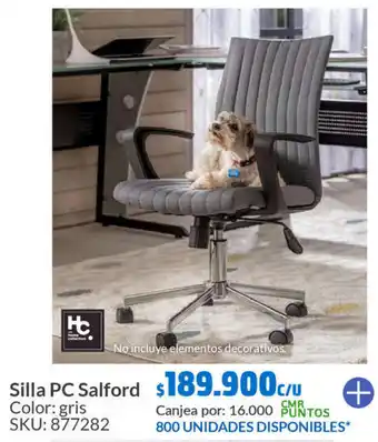 Homecenter Silla PC Salford oferta