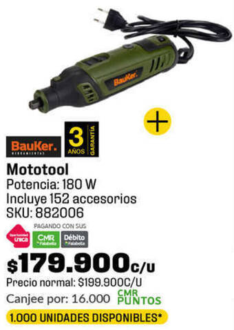 Homecenter Bauker Mototool 180W oferta