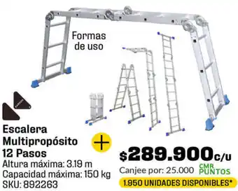Homecenter Escalera Multipropósito 12 Pasos oferta