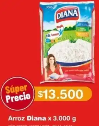 Makro Arroz Diana x 3.000g oferta