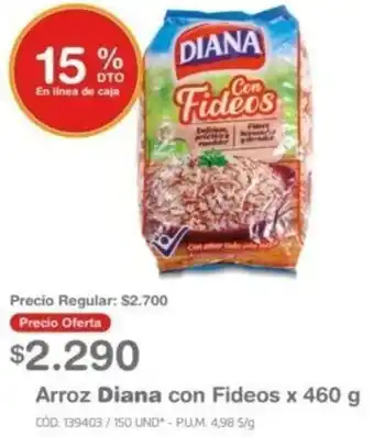 Makro Arroz Diana con Fideos x 460 g oferta