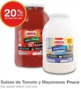 Makro Fruco Salsas de Tomate y Mayonesas oferta