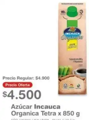 Makro Azúcar Incauca Organica Tetra x 850 g oferta
