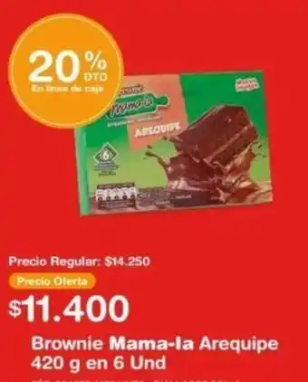 Makro Brownie Mama-la Arequipe 420 g en 6 Und oferta