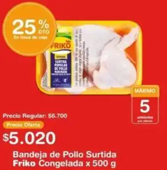 Makro Bandeja de Pollo Surtida Friko Congelada x 500 g oferta