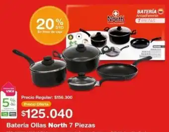 Makro Batería Ollas North 7 Piezas oferta