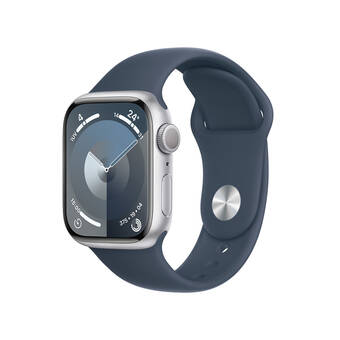 Alkomprar Apple watch series 9 gps de 41 mm caja de aluminio en plata, correa deportiva azul tempestad talla s|m oferta