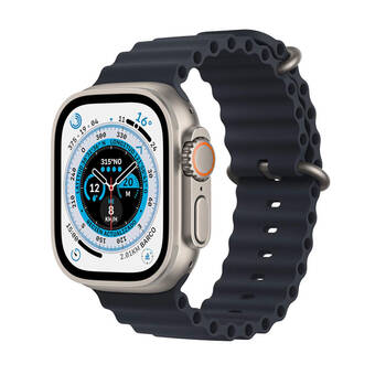Alkomprar Apple watch ultra gps + cellular de 49 mm caja de titanio, correa ocean azul medianoche oferta