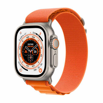 Alkomprar Apple watch ultra gps + cellular de 49 mm caja de titanio, correa loop alpine naranja talla s oferta