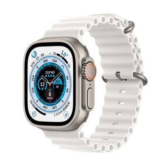 Alkomprar Apple watch ultra gps + cellular de 49 mm caja de titanio, correa ocean blanco oferta