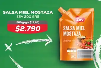 Tiendas D1 SALSA MIEL MOSTAZA ZEV 200 GRS oferta