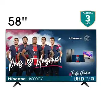 Falabella Televisor Hisense 58 pulgadas LED 4K Ultra HD Smart TV oferta