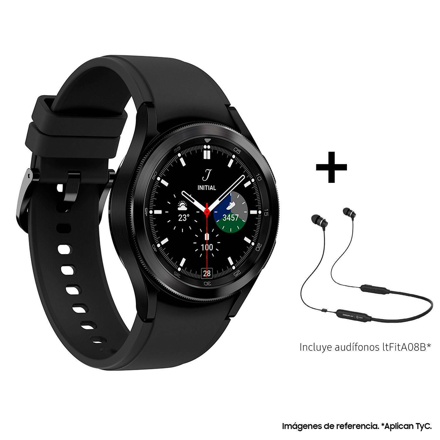 Oferta Smartwatch Samsung Galaxy Watch Classic 4 + Audífonos A08T en  Falabella