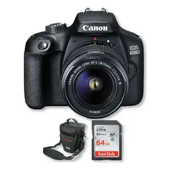 Falabella Canon 4000d lente 18-55mm + memoria 64gb + bolso oferta
