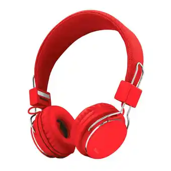 Falabella Audífonos diadema alámbrico trust ziva rojo oferta