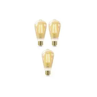 Falabella Kitx3 led tipo vintage inteligente st19 luz calida oferta