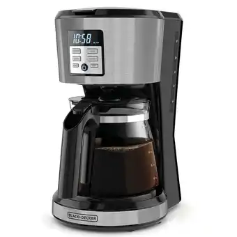 Falabella Cafetera con Filtro Black & Decker CM1331S-LA 12 Tazas Encendido Programable oferta