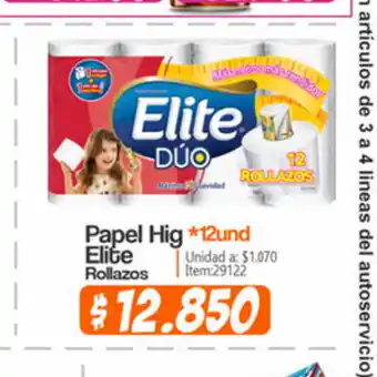 Autoservicio El Jardín Papel Hig Elite Rollazos oferta