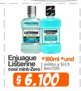 Autoservicio El Jardín Enjuague Listerine Cool Mint-Zero oferta