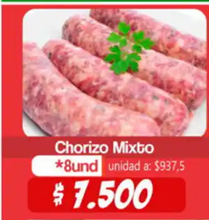 Autoservicio El Jardín Chorizo Mixto 8und oferta