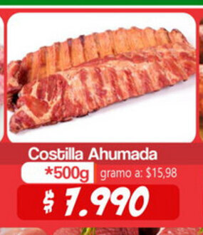 Costilla Ahumada 500g