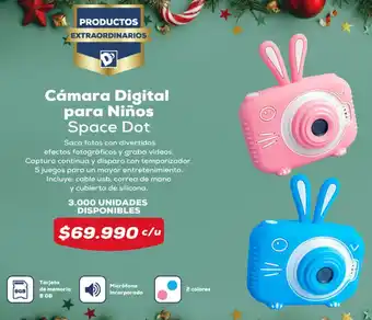 Tiendas D1 Cámara Digital para Niños Space Dot oferta