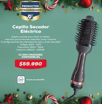 Tiendas D1 Cepillo Secador Eléctrico oferta