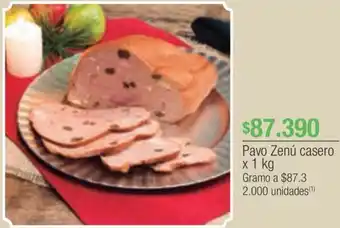 Jumbo Pavo Zenú casero x 1kg oferta