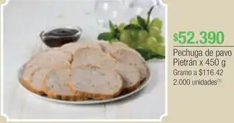 Jumbo Pechuga de pavo Pietrán x 450g oferta