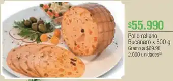 Jumbo Pollo relleno Bucanero x 800g oferta
