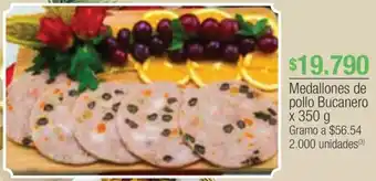 Jumbo Medallones de pollo Bucanero x 350g oferta