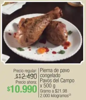 Jumbo Pierna de pavo congelado Pavos del Campo x 500g oferta