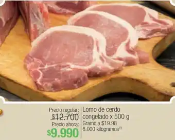 Jumbo Lomo de cerdo congelado x 500g oferta