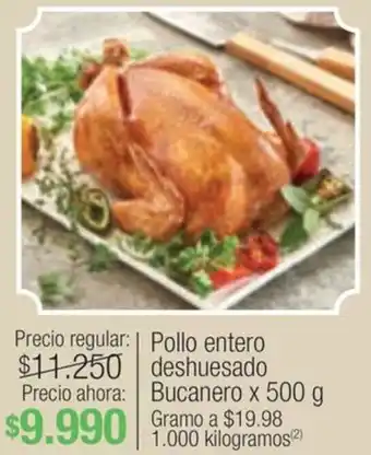 Jumbo Pollo entero deshuesado Bucanero x 500g oferta