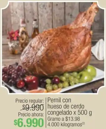 Jumbo Pernil con hueso de cerdo Congelado x 500g oferta