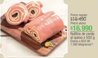 Jumbo Rollitos de cerdo al queso x 500g oferta