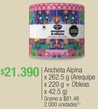 Jumbo Ancheta Alpina x 262.5 g ( oferta