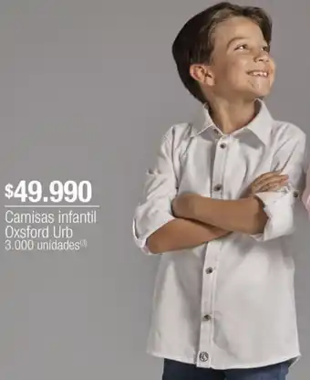 Jumbo Camisas infantil Oxsford Urb oferta