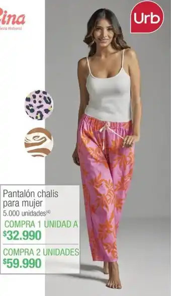 Jumbo Pantalón chalis para mujer COMPRA 1 UNIDAD oferta