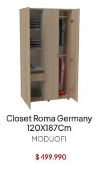 Easy MODUOFI Closet Roma Germany 120X187Cm oferta