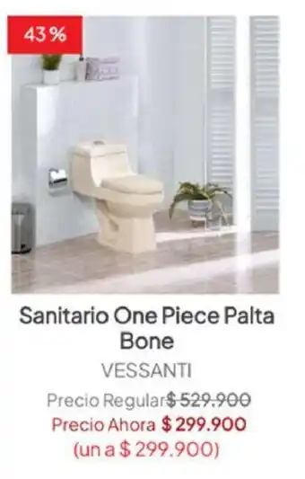 Easy VESSANTI Sanitario One Piece Palta Bone oferta