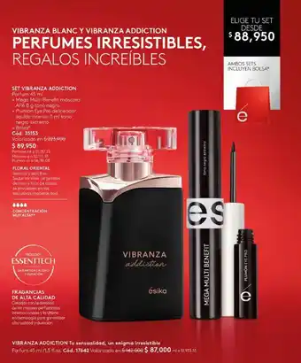 Ésika SET VIBRANZA ADDICTION oferta