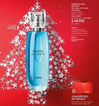 Ésika FANTASÍA AZUL INFINITO Eau de toilette 50 ml /1,7 fl.oz. oferta